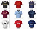Maillots Standards 12/13 Premier League